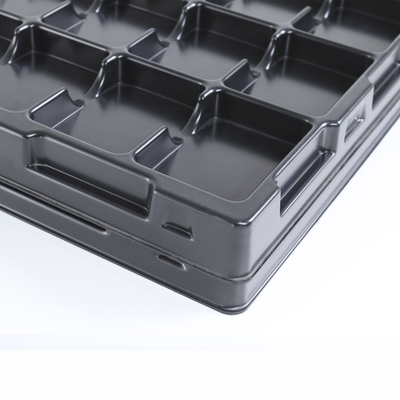 Die Cut Conductive Black ESD Anti Static Foam IXPE EVA Foam Tray Cho Bao bì PCB