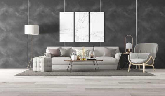 Dòng sản phẩm Monet Impression Series Giấy dán tường xốp không độc hại Cuộn dày 2,5mm cho nhà bếp