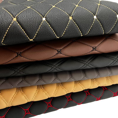 Da tổng hợp PU PVC thêu Xpe Foam Burr Backing cho thảm lót sàn ô tô