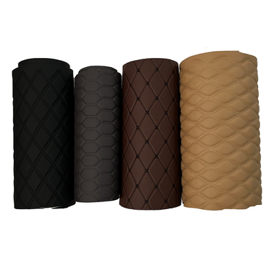 Không trượt thêu vật liệu da quilted với bọt cho ghế sofa ghế ô tô