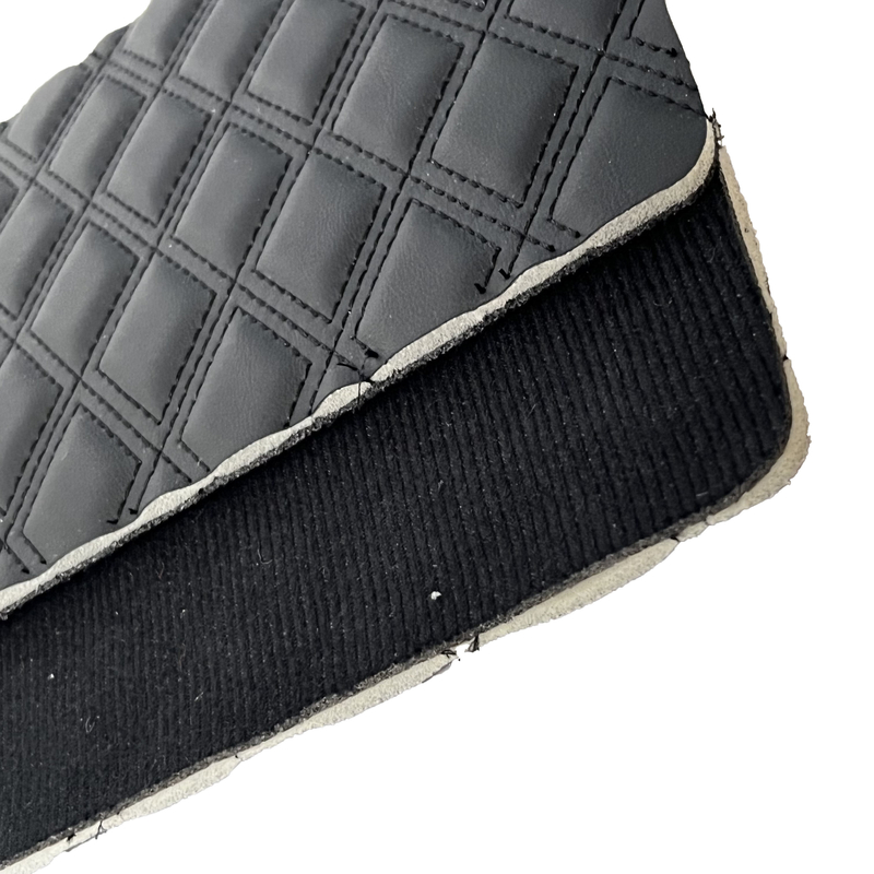 Da tổng hợp PU PVC thêu Xpe Foam Burr Backing cho thảm lót sàn ô tô