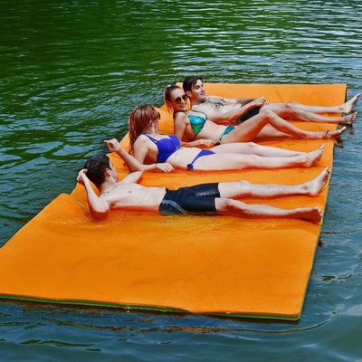 Logo tùy chỉnh Bọt bơi Thảm kín Xpe Bọt nổi Oasis Lake Pad
