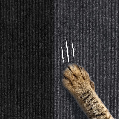 Non Slip Cat Scratching Mat Self Adhesive Trimmable For Bedside Protection